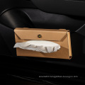 Leather Car Tissue Box Car Visor Tissue Holder